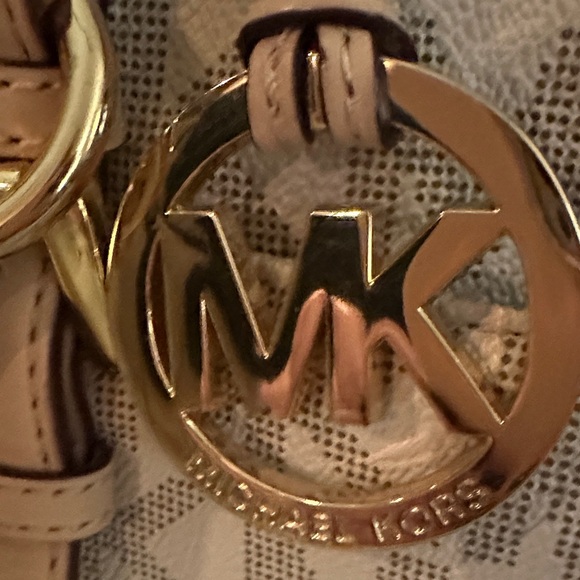 Michael Kors Beige Logo Tote - Picture 2 of 4